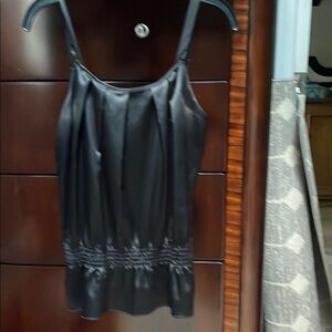 The Limited Black Fitted Ruched Camisole